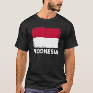 Indonesische vlag ondersteunt Indonesische bevolki T-shirt