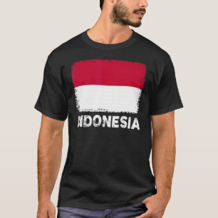 Indonesische vlag ondersteunt Indonesische bevolki T-shirt