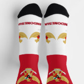 Indonesische vlag Patriottisch, duurzaam Indonesië Sokken (Top)