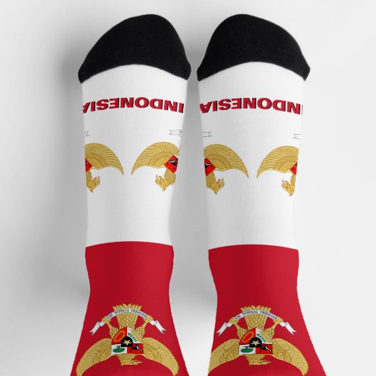 Indonesische vlag Patriottisch, duurzaam Indonesië Sokken (Top)