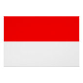 Indonesische vlag perfect poster (Voorkant)