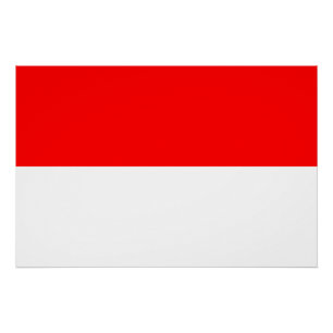 Indonesische vlag perfect poster