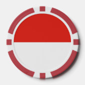 Indonesische vlag poker chips (Voorkant)