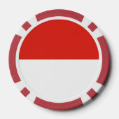 Indonesische vlag poker chips (Achterkant)