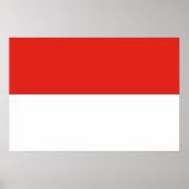 Indonesische vlag poster (Voorkant)