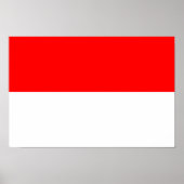 Indonesische vlag poster (Voorkant)
