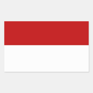 Indonesische vlag rechthoekige sticker