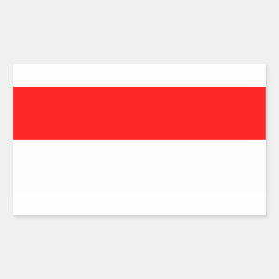 Indonesische vlag rechthoekige sticker