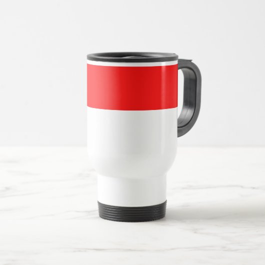 Indonesische vlag reisbeker (Voorkant rechts)