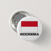 Indonesische vlag ronde button 3,2 cm (Voorkant /achterkant)