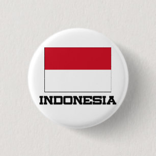 Indonesische vlag ronde button 3,2 cm