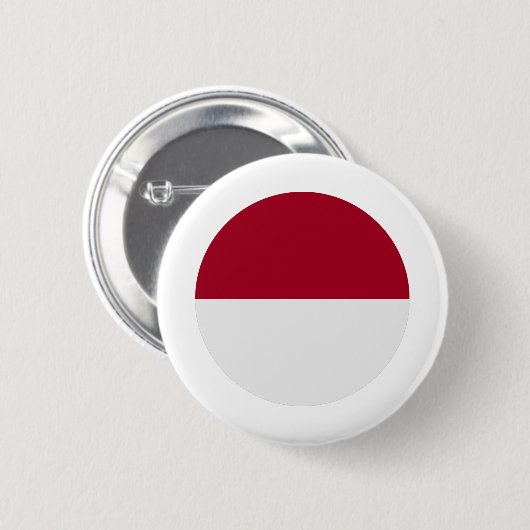 Indonesische vlag ronde button 5,7 cm (Voorkant /achterkant)