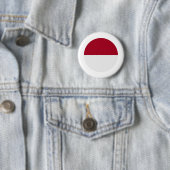 Indonesische vlag ronde button 5,7 cm (In situ)
