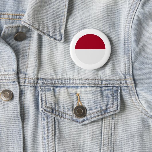 Indonesische vlag ronde button 5,7 cm (In situ)