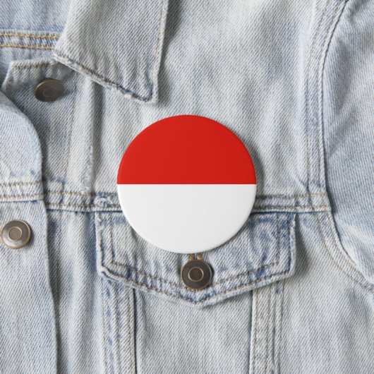 Indonesische vlag ronde button 7,6 cm (In situ)