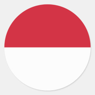 Indonesische vlag ronde sticker