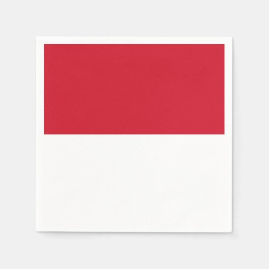 Indonesische vlag servet (Voorkant)