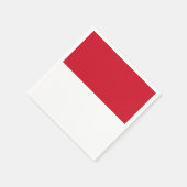 Indonesische vlag servet (Hoek)