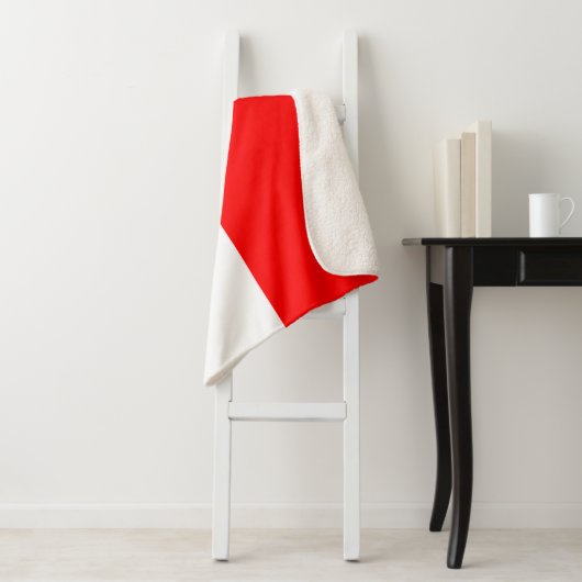 Indonesische vlag sherpa deken (In situ)