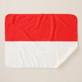 Indonesische vlag sherpa deken (Voorkant (horizontaal))