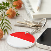 Indonesische vlag sleutelhanger (Voorkant Rechts)