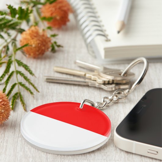 Indonesische vlag sleutelhanger (Voorkant Rechts)