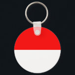 Indonesische vlag sleutelhanger<br><div class="desc">Patriottische vlag van Indonesië.</div>