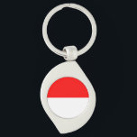 Indonesische vlag sleutelhanger<br><div class="desc">Patriottische vlag van Indonesië.</div>