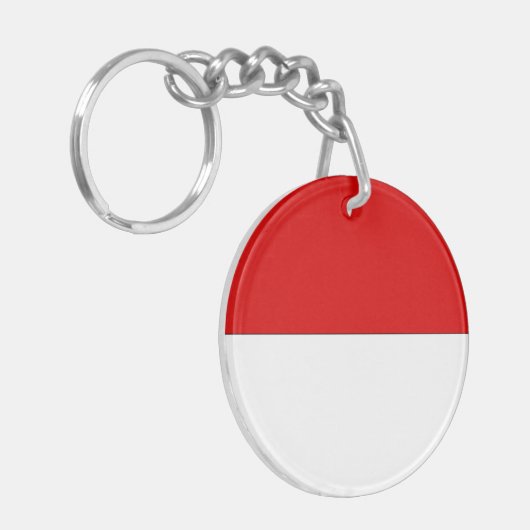 Indonesische vlag sleutelhanger (Voorkant Links)