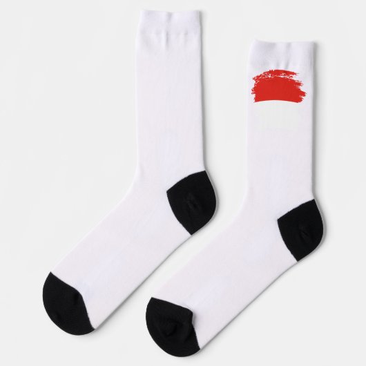 Indonesische vlag sokken (Links)