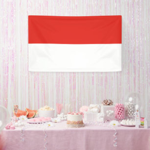 Indonesische vlag spandoek