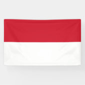 Indonesische vlag spandoek (Horizontaal)
