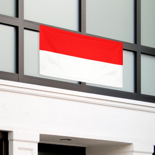 Indonesische vlag spandoek (Buitenkant Gebouw)