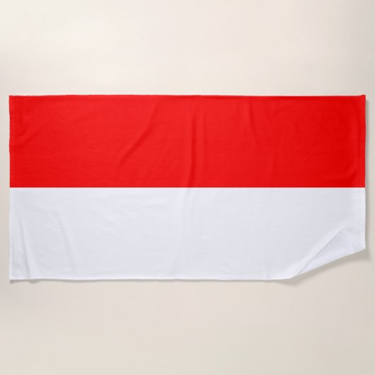Indonesische vlag strandlaken (Voorkant)