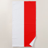 Indonesische vlag strandlaken (Voorkant)