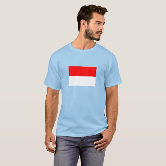 Indonesische vlag t-shirt (Voorkant volledig)