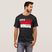 Indonesische vlag  T-Shirt (Voorkant volledig)