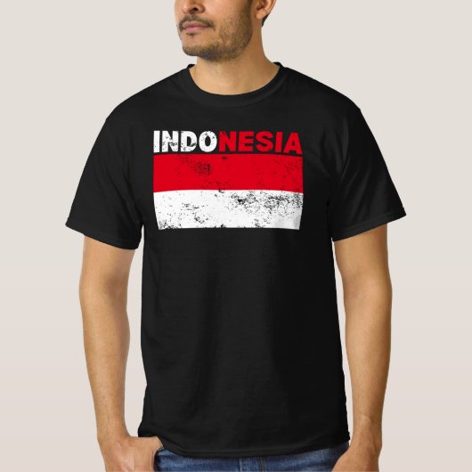 Indonesische vlag  T-Shirt (Voorkant)