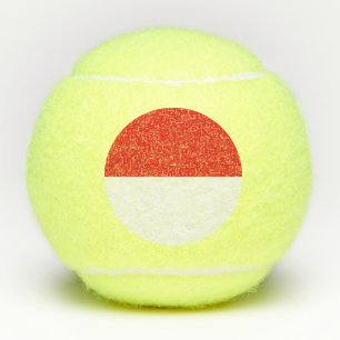 Indonesische vlag tennisballen
