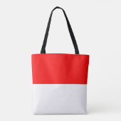 Indonesische vlag tote bag (Achterkant)
