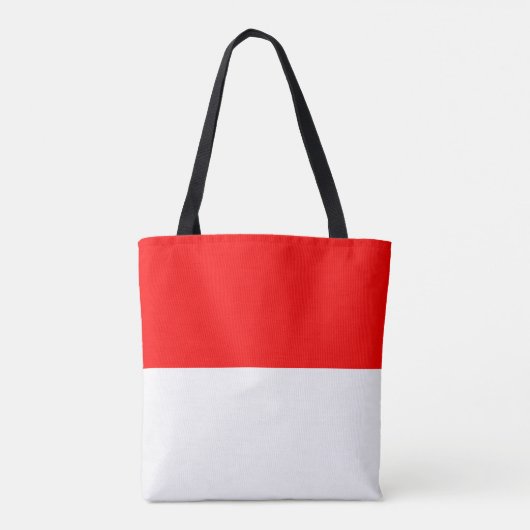 Indonesische vlag tote bag (Achterkant)