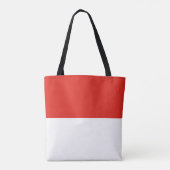 Indonesische vlag tote bag (Achterkant)