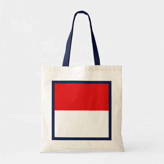 Indonesische vlag tote bag (Voorkant)