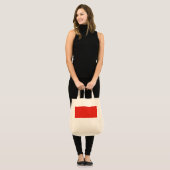 Indonesische vlag tote bag (Voorkant (model))