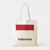 Indonesische vlag tote bag (Achterkant)