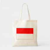 Indonesische vlag tote bag (Voorkant)
