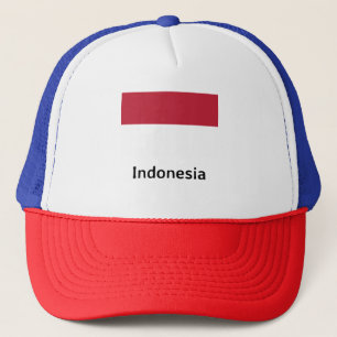 Indonesische vlag trucker pet
