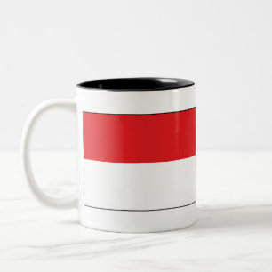 Indonesische vlag tweekleurige koffiemok