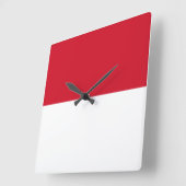 Indonesische vlag vierkante klok (Hoek)