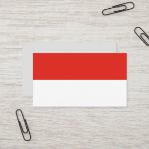 Indonesische vlag visitekaartje